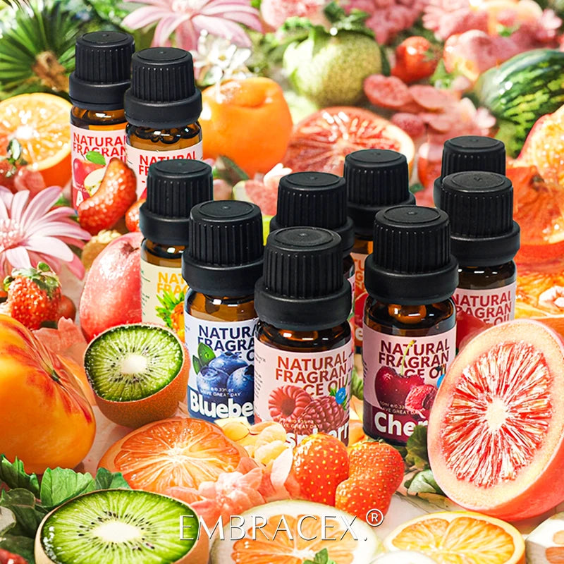Fruit Fragrance Oils Set for Skincare & Soap Making - 28 Types