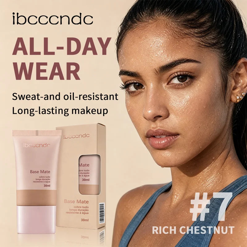 Long-Lasting Waterproof Matte Foundation - Natural Coverage for All Skin Types