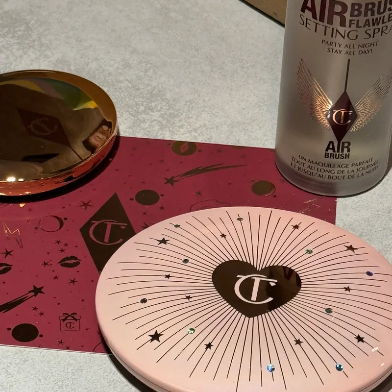 Charlotte Tilbury Pillow Talk Soulmates Face Palette Heart Shape Pink Corrector Matte Blush Limited Edition Brightening Makeup