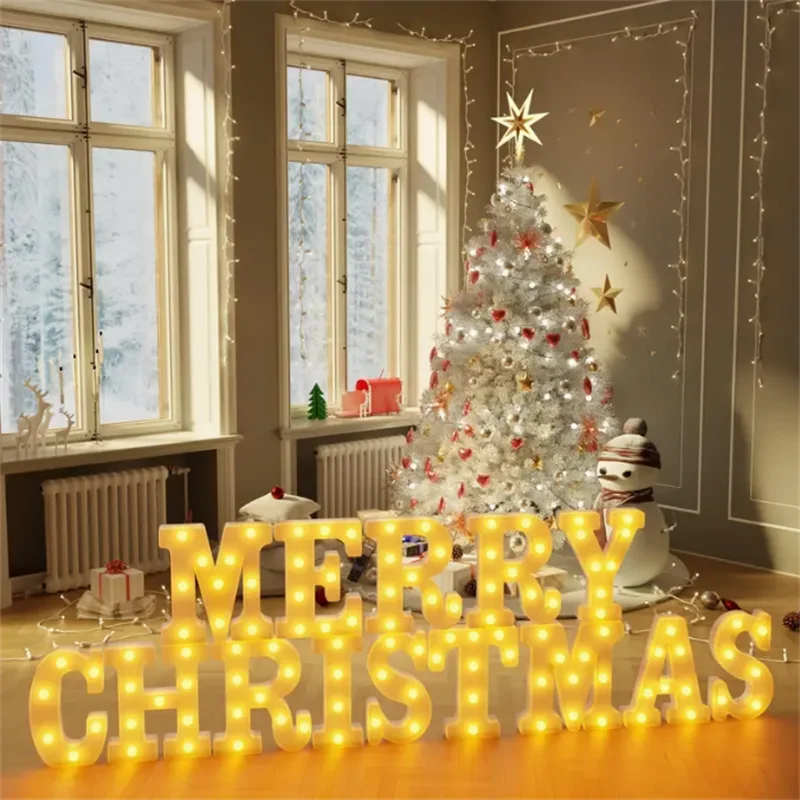 16cm LED Letter Light for Home Decor Battery Operated Warm Lighting