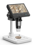 Digital Microscope with LCD Display 1000x Magnification LED Lights for Electronics Repair