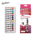Acrylic Pigment Set 12 Colors for Art & Graffiti Painting - 9mL Wholesale