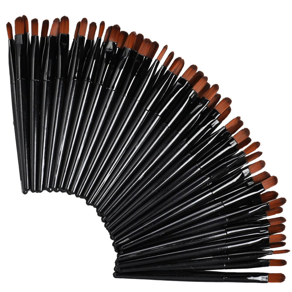 50/100pcs Makeup Brush Set - Eyebrow, Eyeshadow, Mascara & Blending Brushes