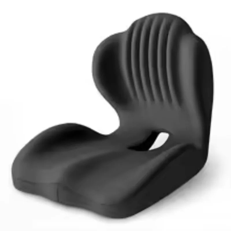 Memory Foam Lumbar Support Cushion - Ergonomic Back Pain Relief for Office & Car Seats