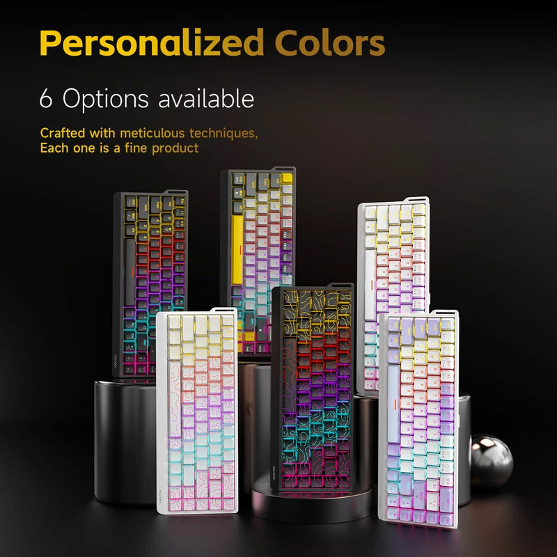 Portable Wired Mechanical Gaming Keyboard RGB Hot-Swappable Lightweight PC