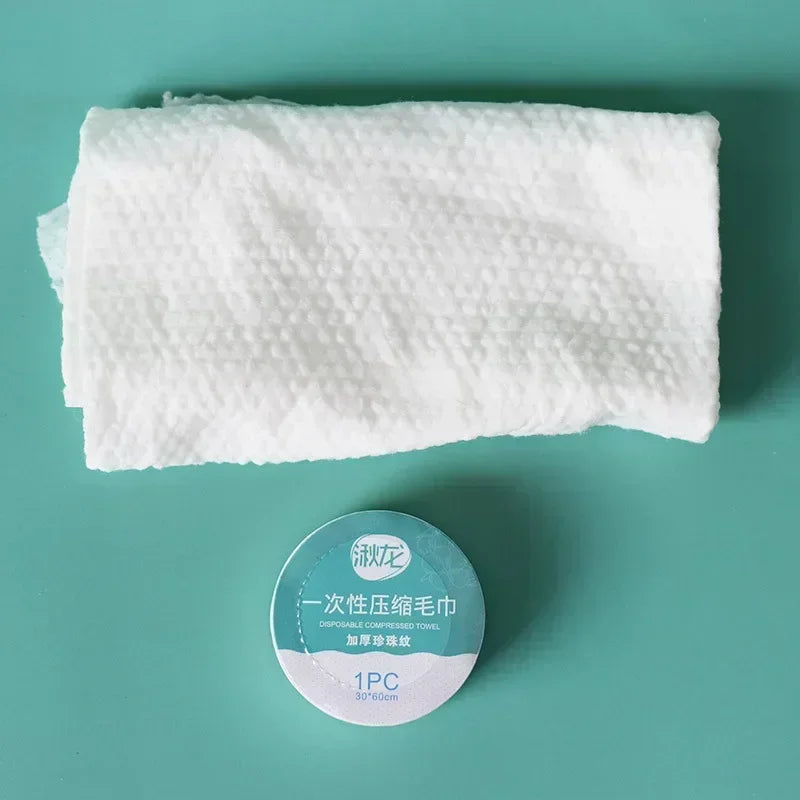 30x70cm Disposable Pearl Pattern Compressed Face Towel - Large Travel Washcloth