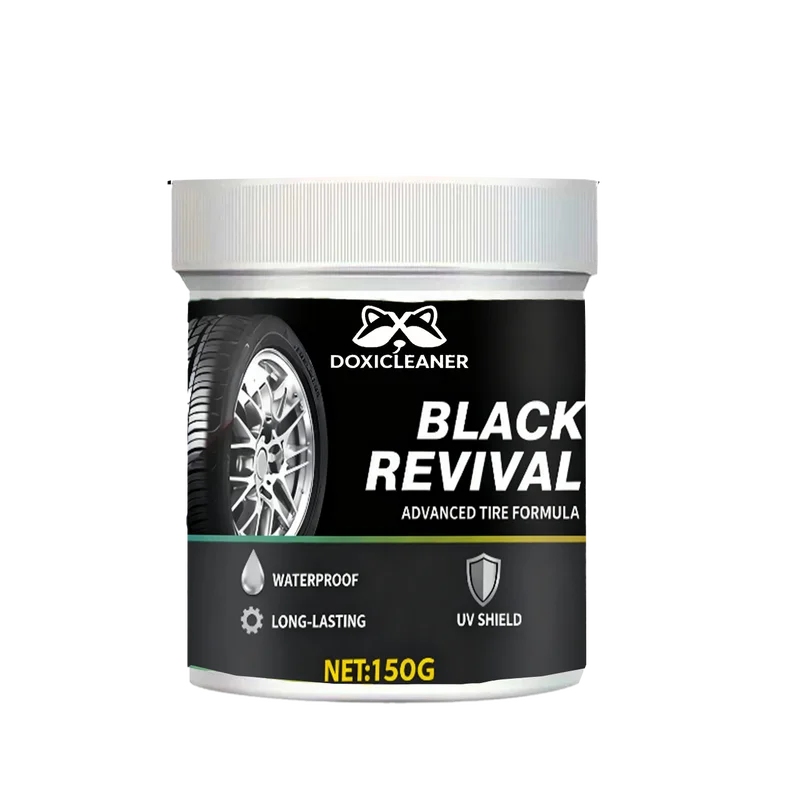 Universal Car Care Wax for Tire Blackening, Plastic & Leather Restoration, UV Protection & Polish