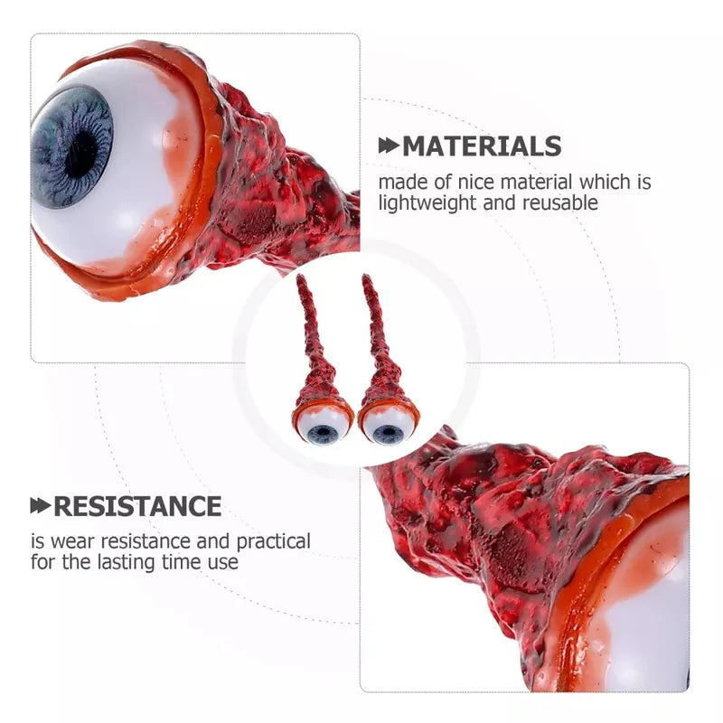 Halloween Latex Fake Eyeballs Horror Bloody Props Party Decoration Set