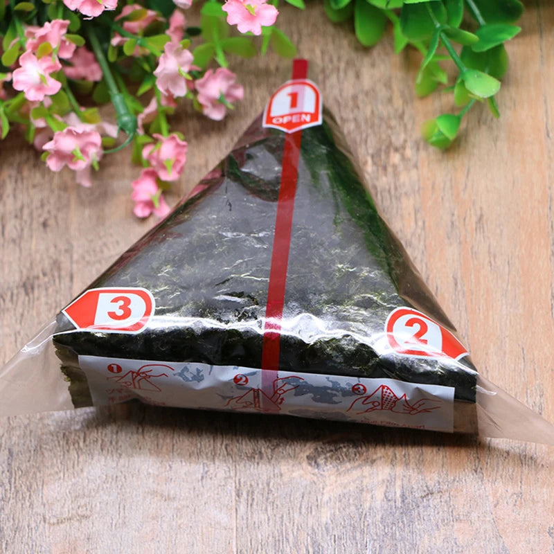 100Pcs Triangular Sushi Rice Ball Packaging Bags Eco-Friendly Plastic Gift Bags