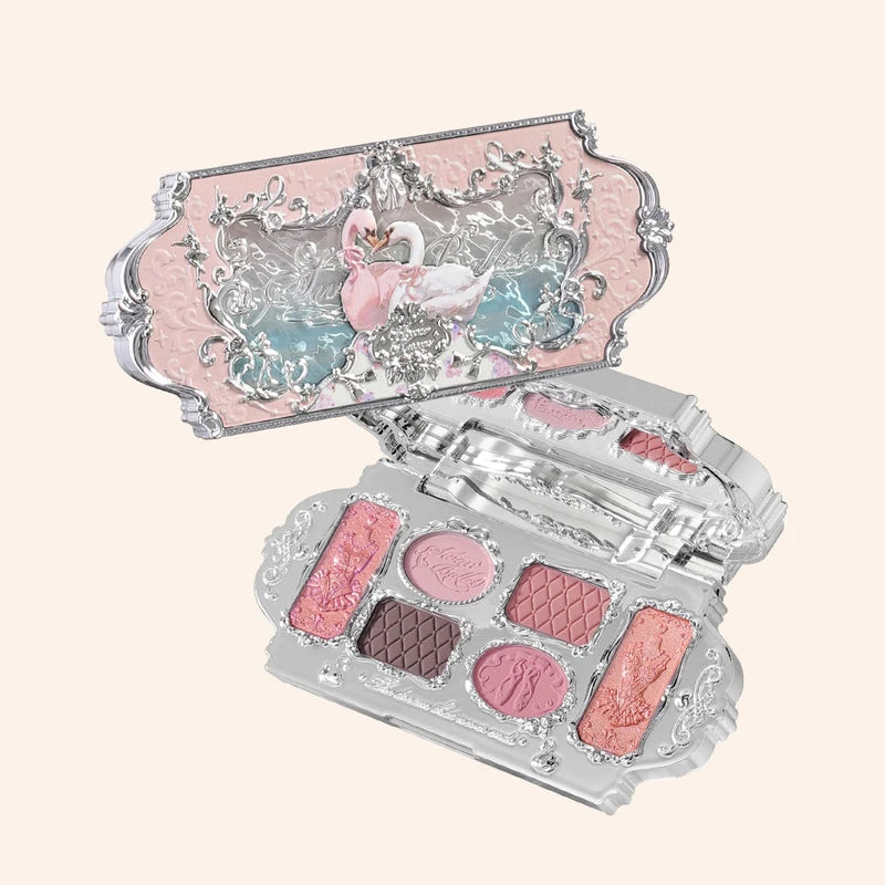 Colorful Eyeshadow Palette with Matte, Shimmer, Glitter Finishes - Waterproof & Highly Pigmented