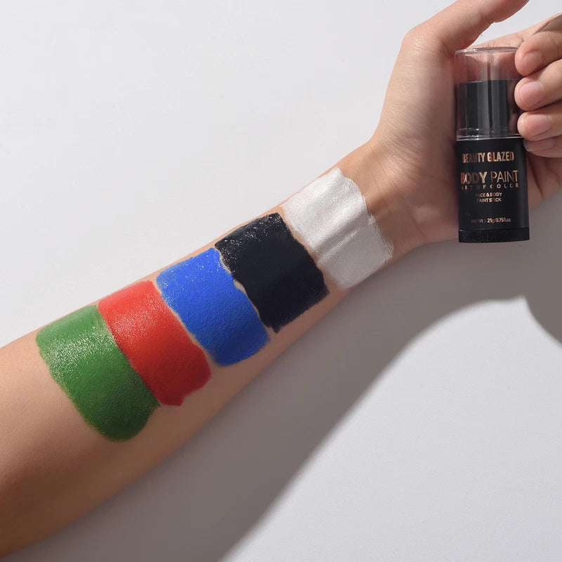 Face & Body Paint Kit - Non-Toxic, Safe for Sensitive Skin, 5 Colors for Party Cosplay