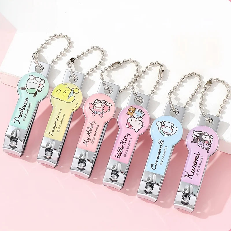 Kids Cartoon Nail Clippers Set for Children - Kuromi Cinnamoroll Hello Kitty