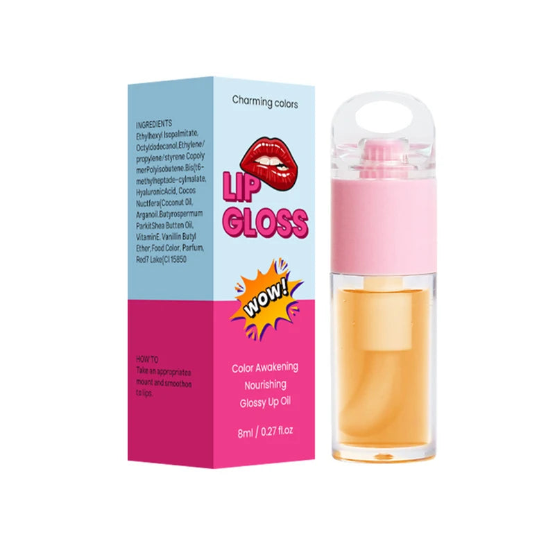 Hydrating Lip Oil with Custom Logo - Vegan, Long Lasting Moisturizer, Easy Application