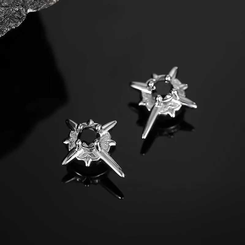Couple Zircon Star Magnet Ear Clip Earrings for Men Women No Piercing Jewelry