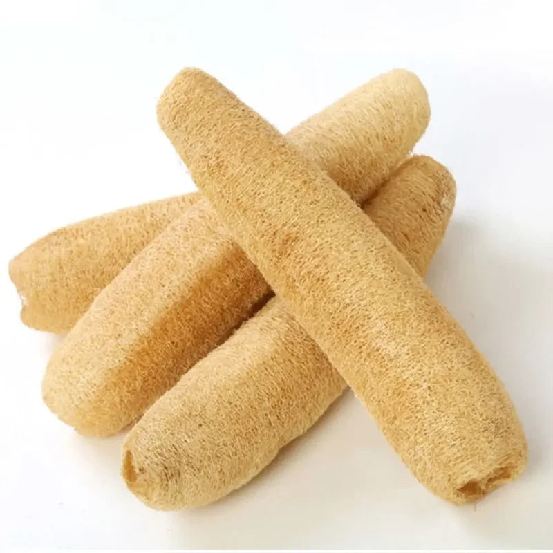 Natural Loofah Sponge for Bath & Kitchen Eco-Friendly Non-Stick Absorbent 10-60cm