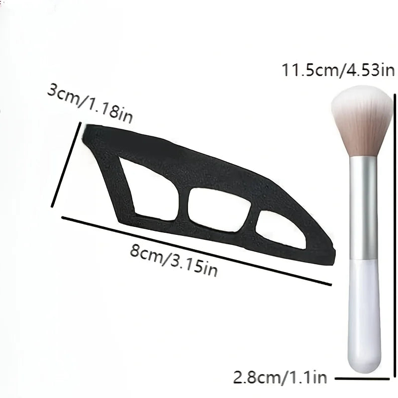 Oval Eyeshadow Stencil Tool for Beginners - Hypoallergenic Makeup Aid