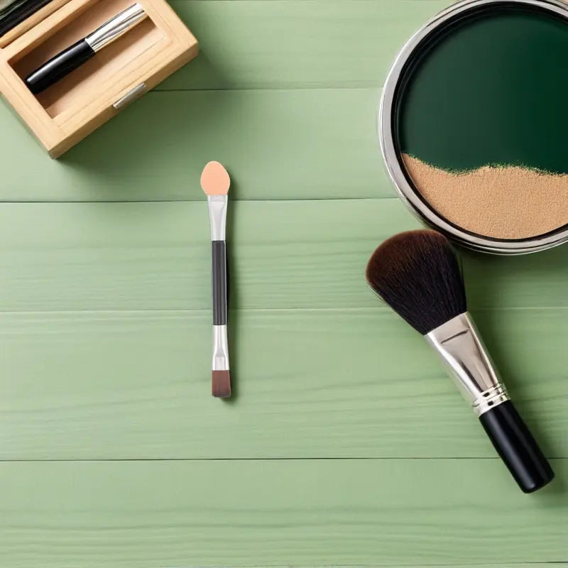 Double-Ended Eyeshadow Brush Set - Soft Bristles for Precise Makeup Application