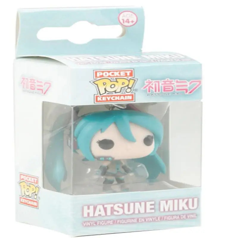 Anime Hatsune Miku Funko Pop Keychain Vinyl Figure Toy Gift for Kids