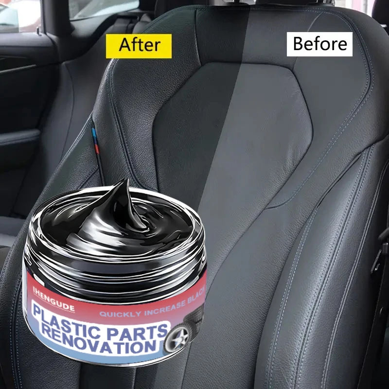 Car Interior Care Wax for Plastic & Rubber Restoration, Scratch & Shine Coating