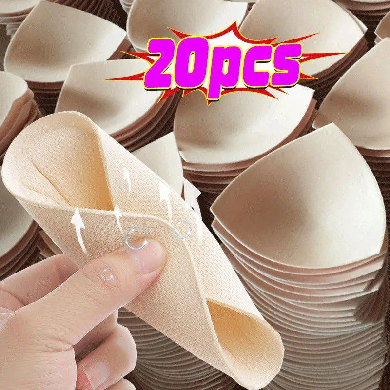2/20PCS Triangle Silicone Push Up Bra Pads for Women - Invisible Chest Enhancers