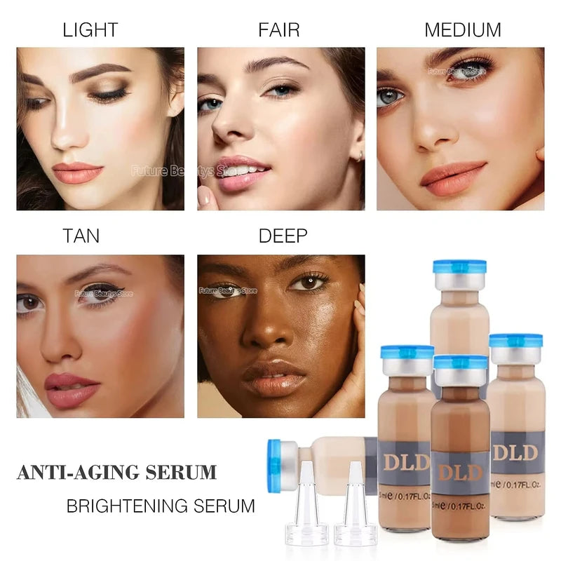 Korea 10-Piece BB Cream Set with Glow Foundation and Sunscreen - Brightening Moisturizer