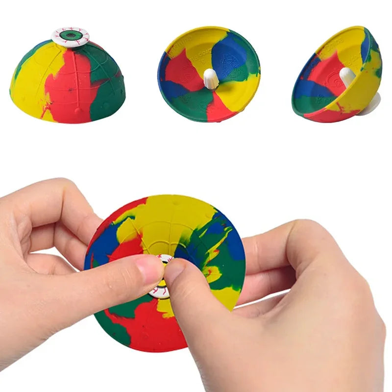 Kids Outdoor Camouflage Jumping Bouncing Ball Toy - Rotating Stress Relief Fidget Toy