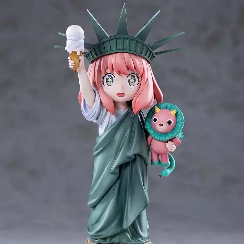 Anime Anya Forger Statue Action Figure - Spy×Family Desktop Collectible Model