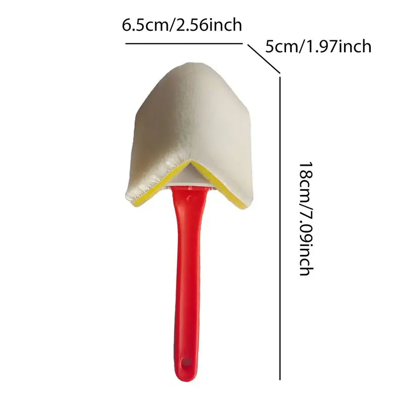 Nylon Corner Paint Brush with Sponge Pad for Edging and Trim Painting