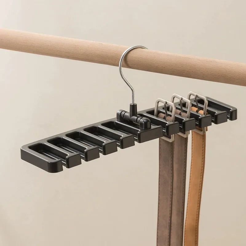 Wardrobe Belt & Scarf Organizer Hanger Rotating Storage Rack - Home Closet Solution