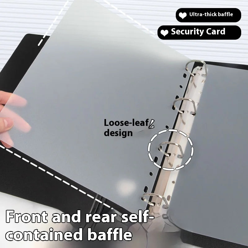 Large Capacity Photo Album with Nine-Grid Pages - A4 Photo Storage Binder