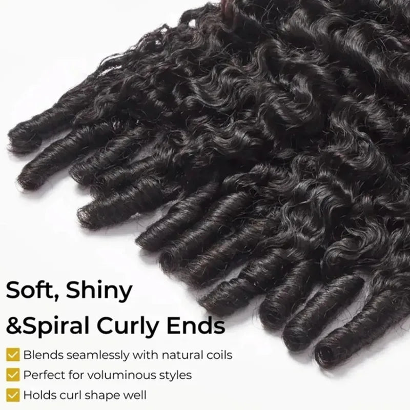 Burmese Curly Human Hair Extensions - Sew In Raw Hair Bundles, Double Drawn, Brazilian Remy
