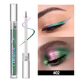 Multichrome Glitter Eyeliner Pen - Shiny Metallic Liquid Eye Makeup, 6 Color Options