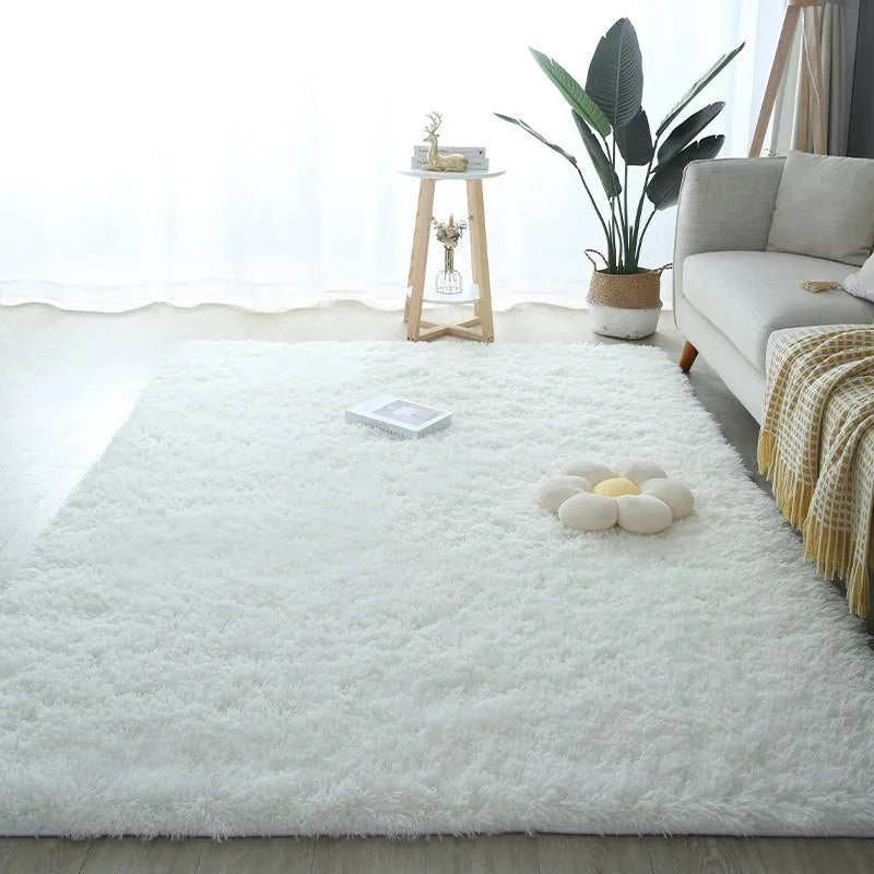 Large Washable Fluffy Rug for Living Room and Bedroom 160x230 cm - Non-Slip Carpet