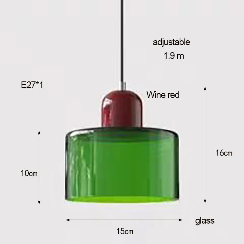 Modern Glass Chandelier for Bedroom, Restaurant & Bar Lighting E27 Fixture