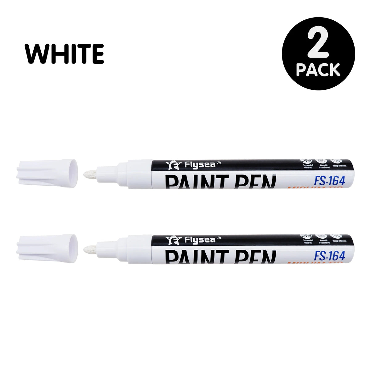 Oil Based Permanent Paint Markers for Metal, Wood, Glass, Fabric, Plastic, Tire - Waterproof & Vibrant Colors