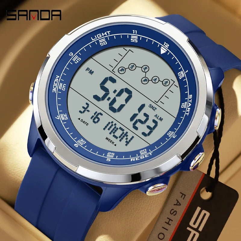 Men's Digital Sports Watch Waterproof Military Alarm Stopwatch Quartz Wristwatch
