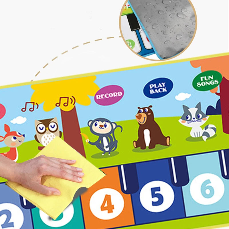 Kids Piano Mat Musical Floor Keyboard for Toddlers and Children - Educational Play Toy