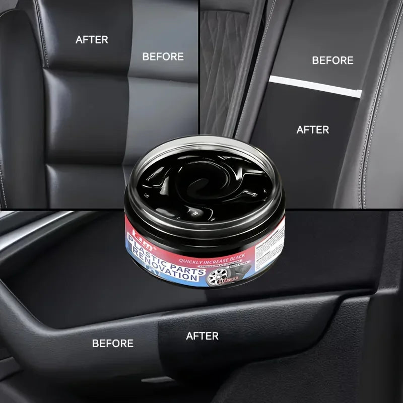 Plastic Renovate Wax for Car Interior & Exterior Brightening & Tire Care