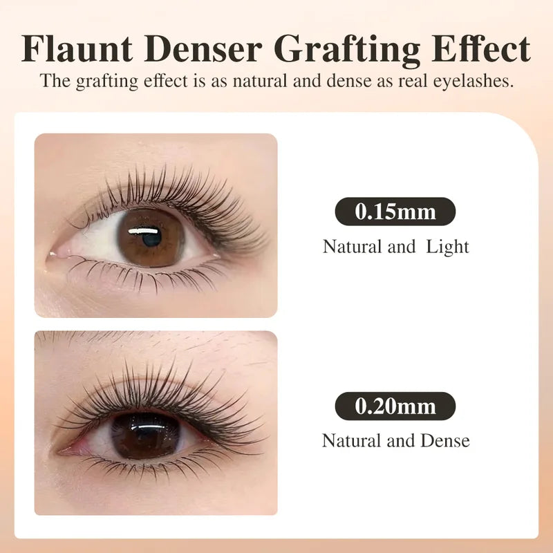 Flat Ellipse Eyelash Extensions - Soft, Natural, Split Tips for Lash Artists