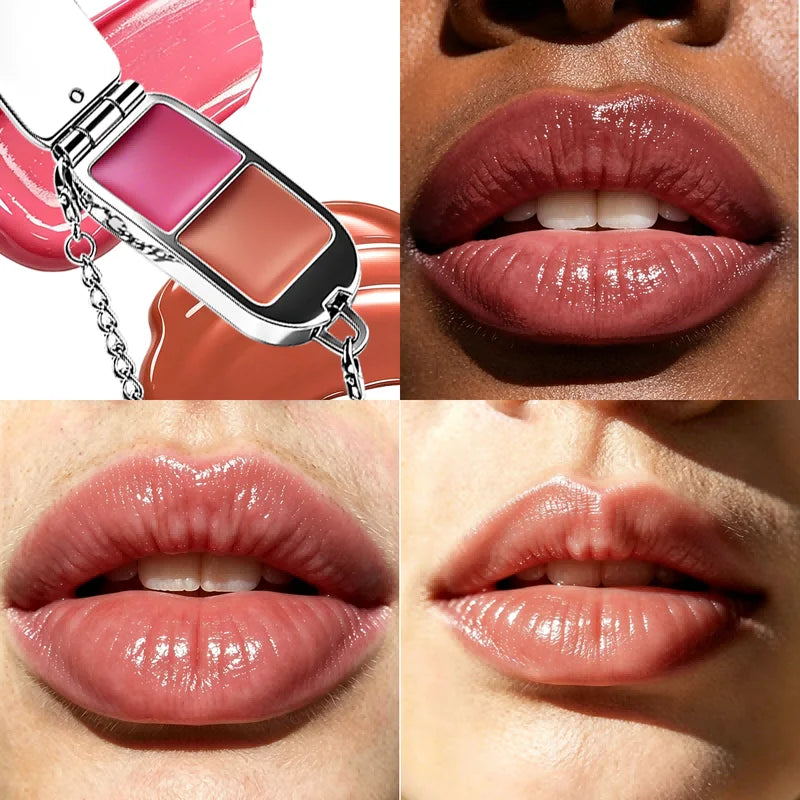 Multi-Color Lip Gloss Bracelet Set with Water Moisturizing Lip Makeup Tool