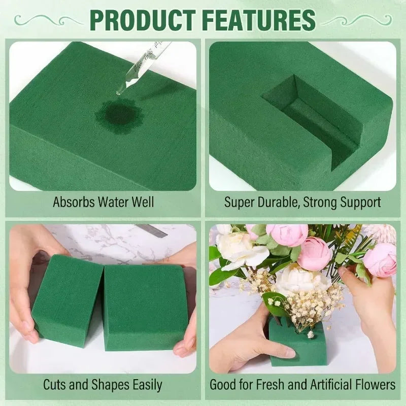DIY Floral Foam Block for Flower Arrangements - Wet Dry Sponge Brick Garden Decor