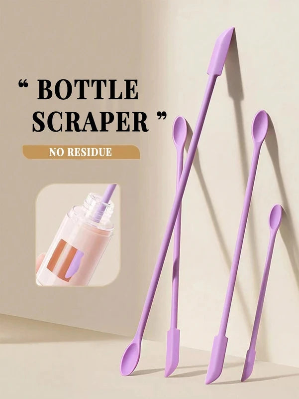Silicone Empty Bottle Scraper Set - Foundation & Makeup Last-Residue Remover
