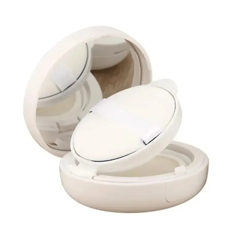 Portable Cosmetic Powder Makeup Case with Mirror & Sponge - 15g
