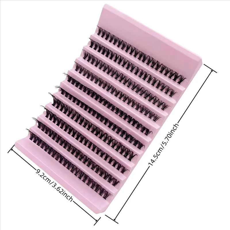 Individual False Eyelash Clusters 8-16mm 200pcs Natural Look Mix for DIY Extensions