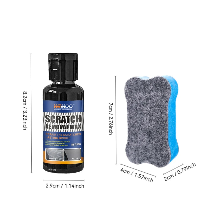 Car Scratch Polish Wax - Removes Scratches, Water Spots & Scuffs, Easy Hand Application