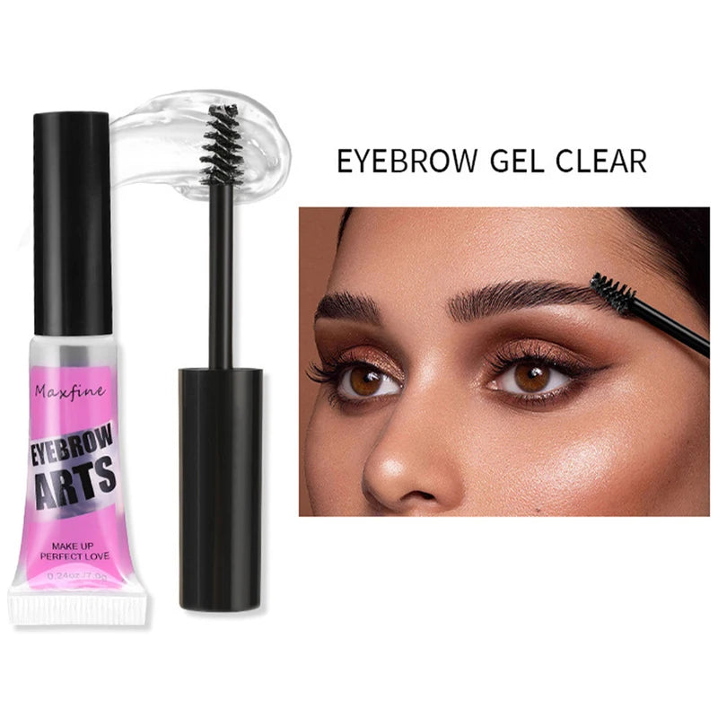 Long-Lasting Waterproof Transparent Eyebrow Gel - Quick-Dry Makeup Fixing