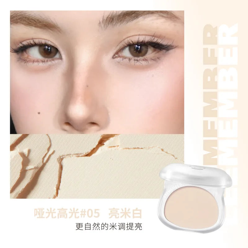 Contouring Face Powder Set Matte Bronzer Highlighter Long Lasting Waterproof Oil Control Makeup