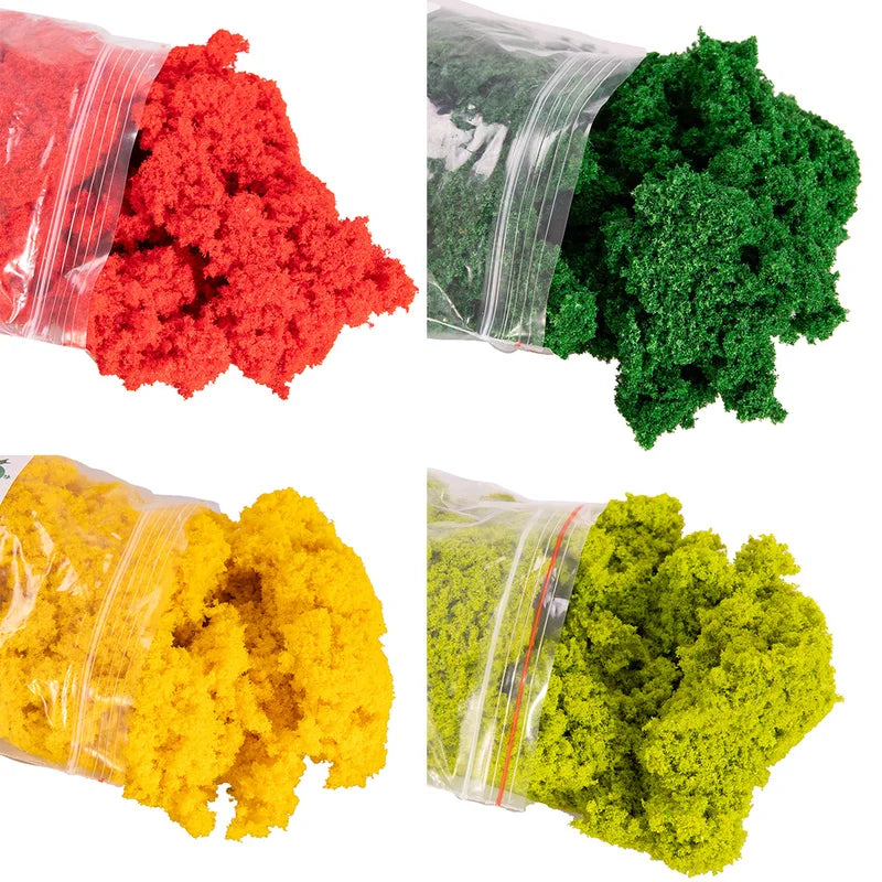 HO Scale Miniature Shrubs Bushes for Model Railway Dioramas - Various Colors