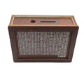 Wooden Piggy Bank Money Box with Coin & Note Slots for Savings, Reusable Vault