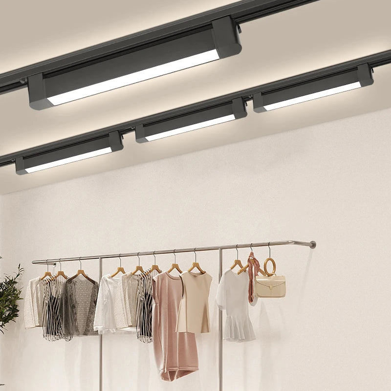 Full Set LED Track Lighting Kit with Adjustable Floodlights for Home & Studio